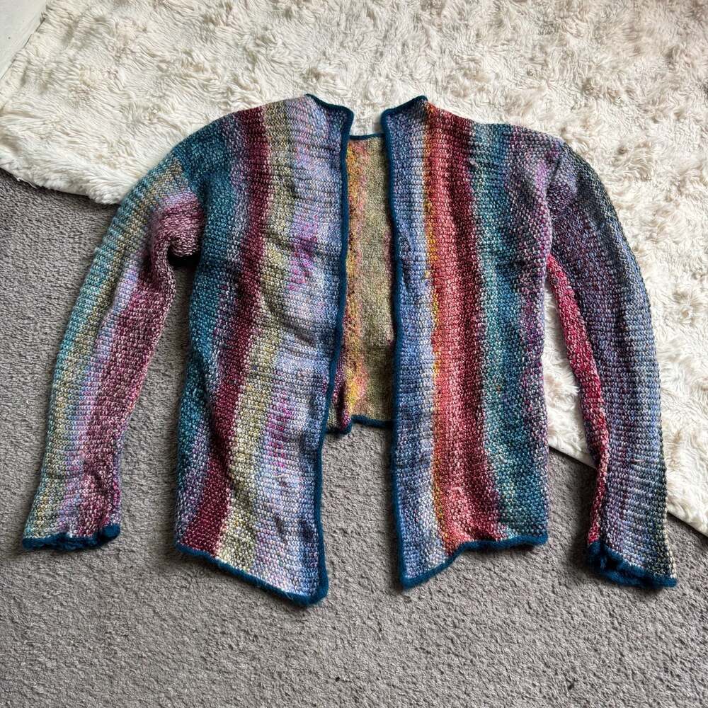 Sunshine Cardigan Multicolored Knit Sweater fits S